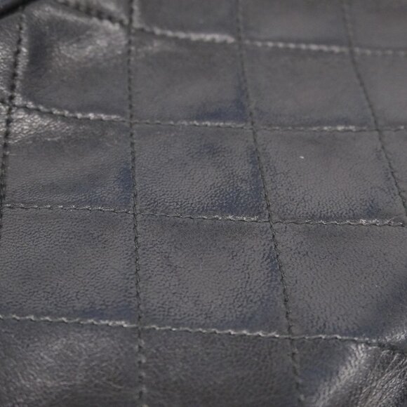 CHANEL Black Lambskin Leather Shoulder Bag - Picture 9 of 16